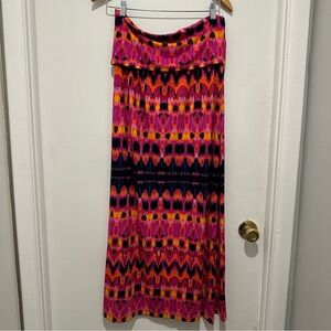 Cynthia Rowley Multicolor  Strapless Cover Up Maxi Dress |‎ Women’s Size Large